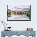 Copenhagen Lake at Sunset Wall Art