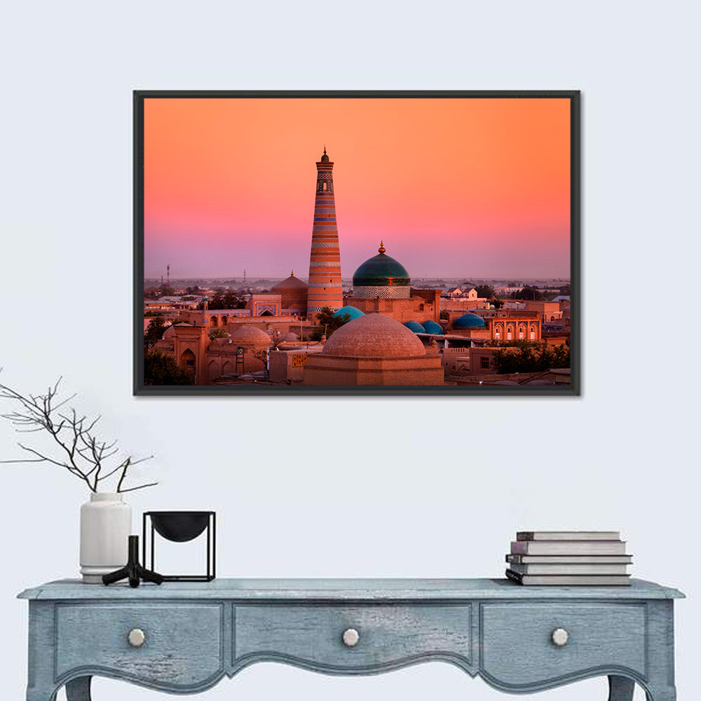 Islam Khoja Minaret, Khiva Wall Art in a room, landscape