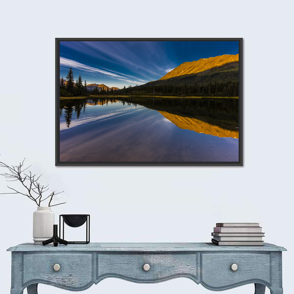 Rainbow Lake at Golden Hour Wall Art