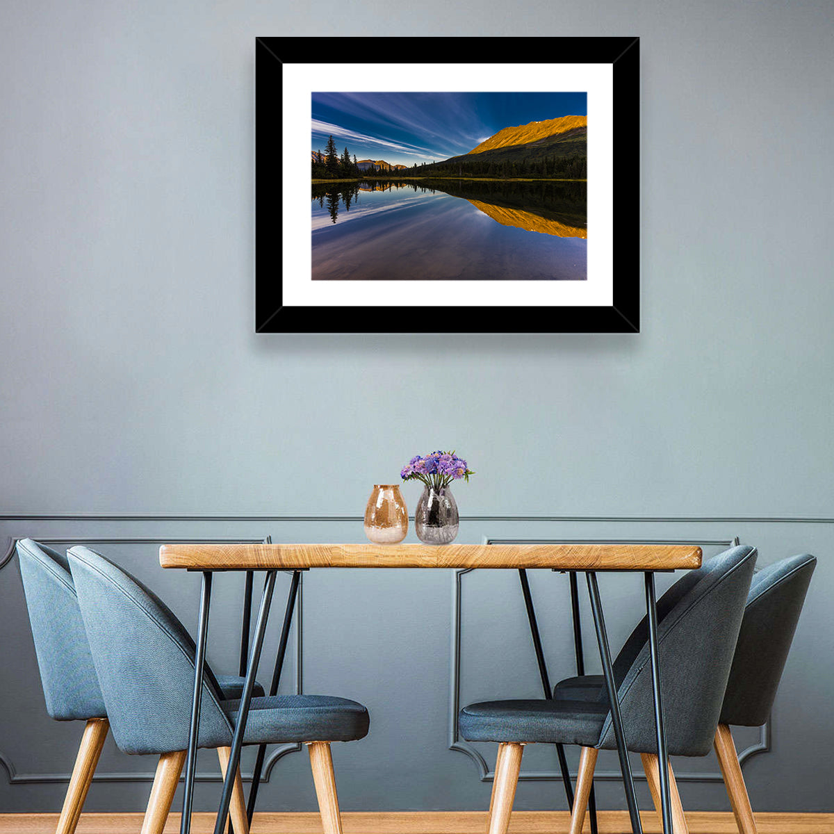 Rainbow Lake at Golden Hour Wall Art