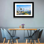 Cappadocia Hot Air Balloons Over Rock Valleys Wall Art