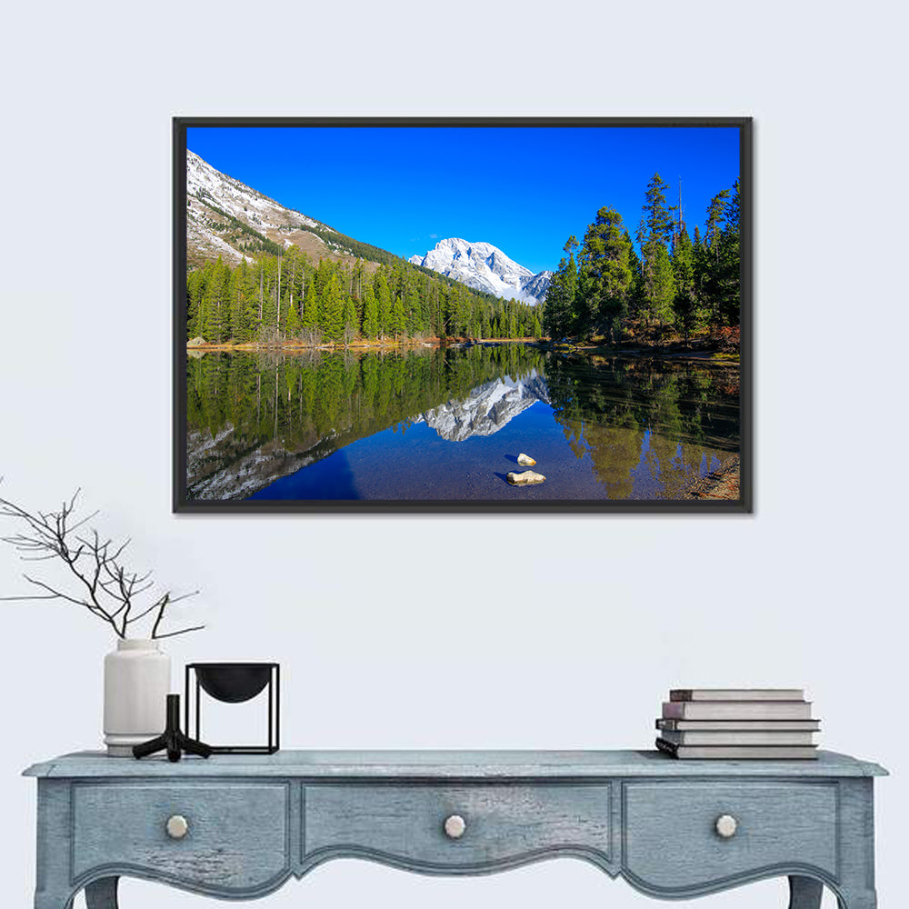 Grand Teton Reflection at Jenny Lake Wall Art