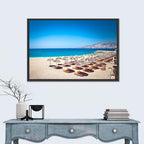 Mango Beach Umbrellas Wall Art