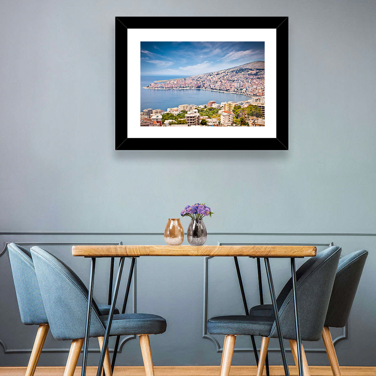 Saranda Bay Cityscape Wall Art