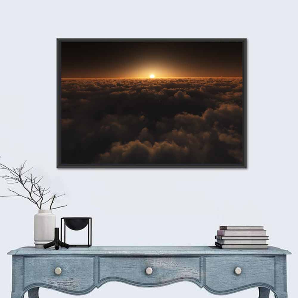 Sunset Over Cloud Sea Wall Art