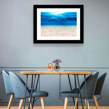 Sunlit Sandy Seabed Wall Art