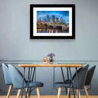 Melbourne Blue Hour Skyline Wall Art