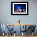 Milky Way Over Mountain Ridge Wall Art