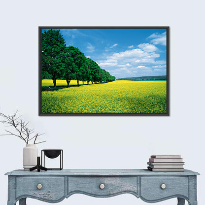 Spring Field of Yellow Flowers Wall Art