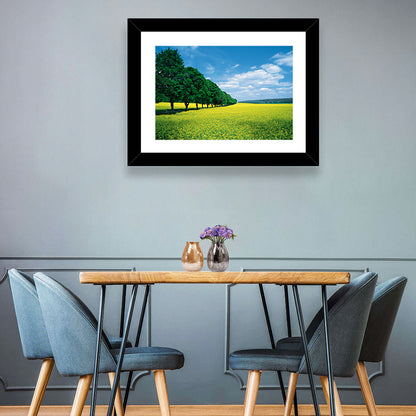 Spring Field of Yellow Flowers Wall Art