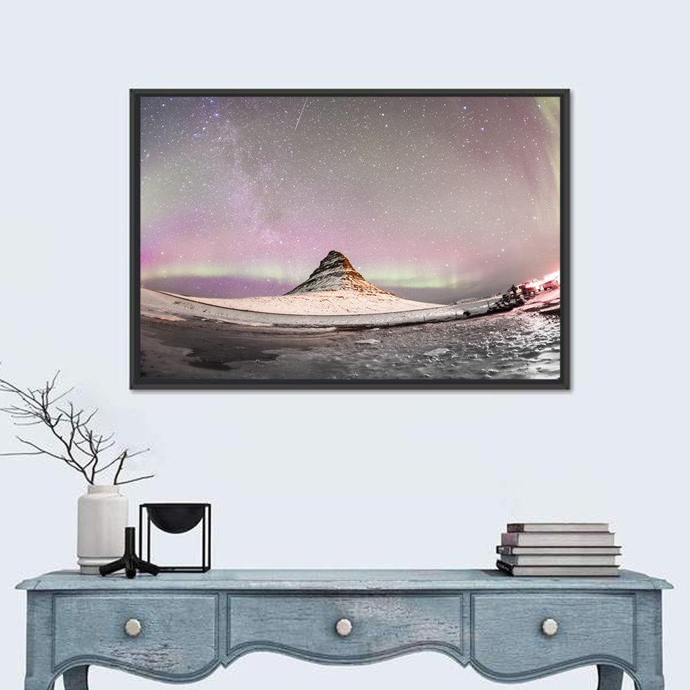 Aurora Over Kirkjufell Wall Art