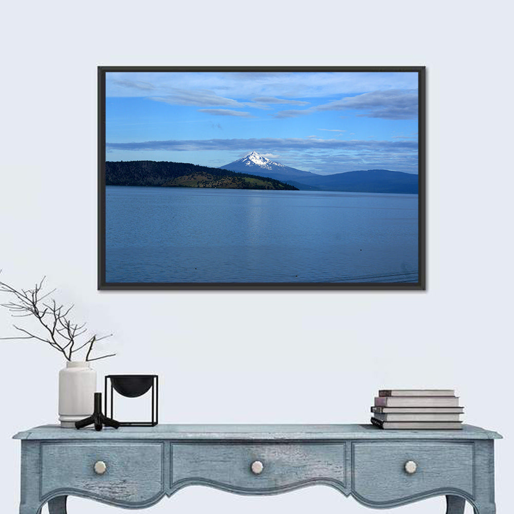 Upper Klamath Lake Wall Art in a room, landscape