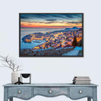 Old Town Dubrovnik at Dusk Wall Art