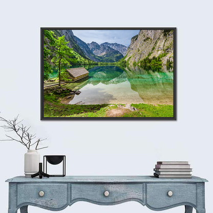Obersee Boathouse Reflection Wall Art