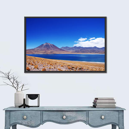 Miscanti Lagoon and Miñiques Volcano Wall Art