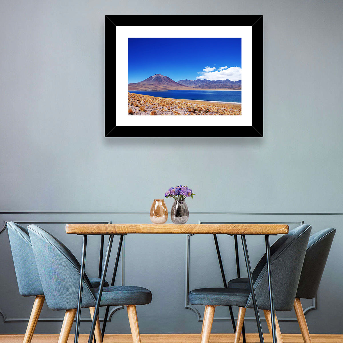 Miscanti Lagoon and Miñiques Volcano Wall Art