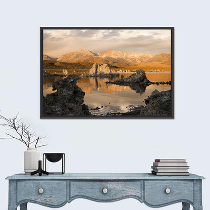 Mono Lake Tufa at Golden Hour Wall Art