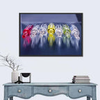 Influenza Vaccine Vials Wall Art