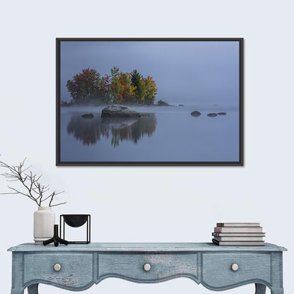 Morning Mist Over Chittenden Lake Wall Art