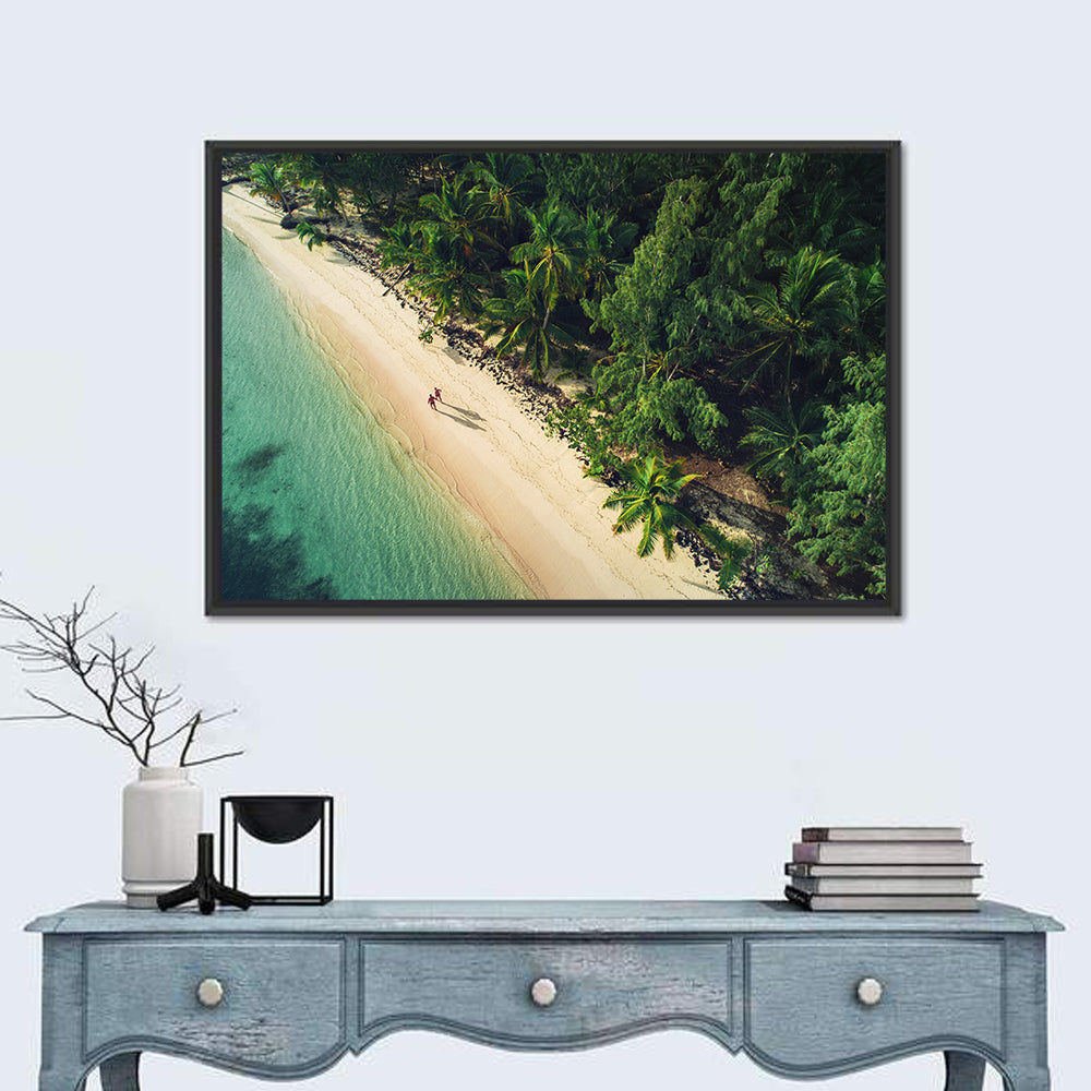 Dominica Beach Aerial, Late Afternoon Wall Art