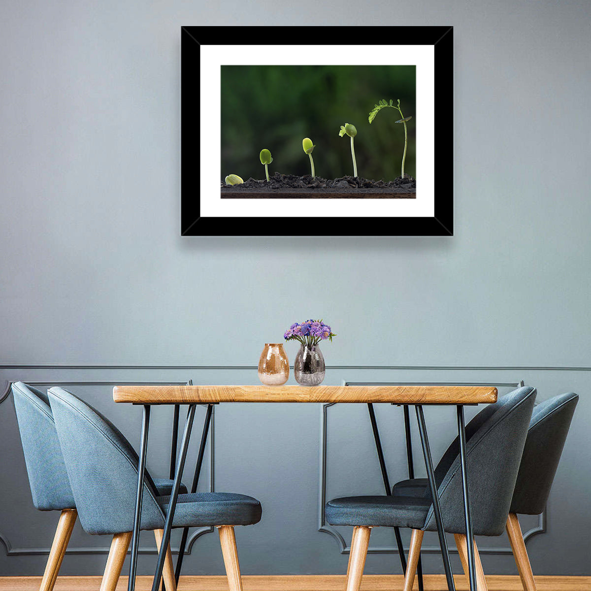 Five-stage Plant Growth Wall Art