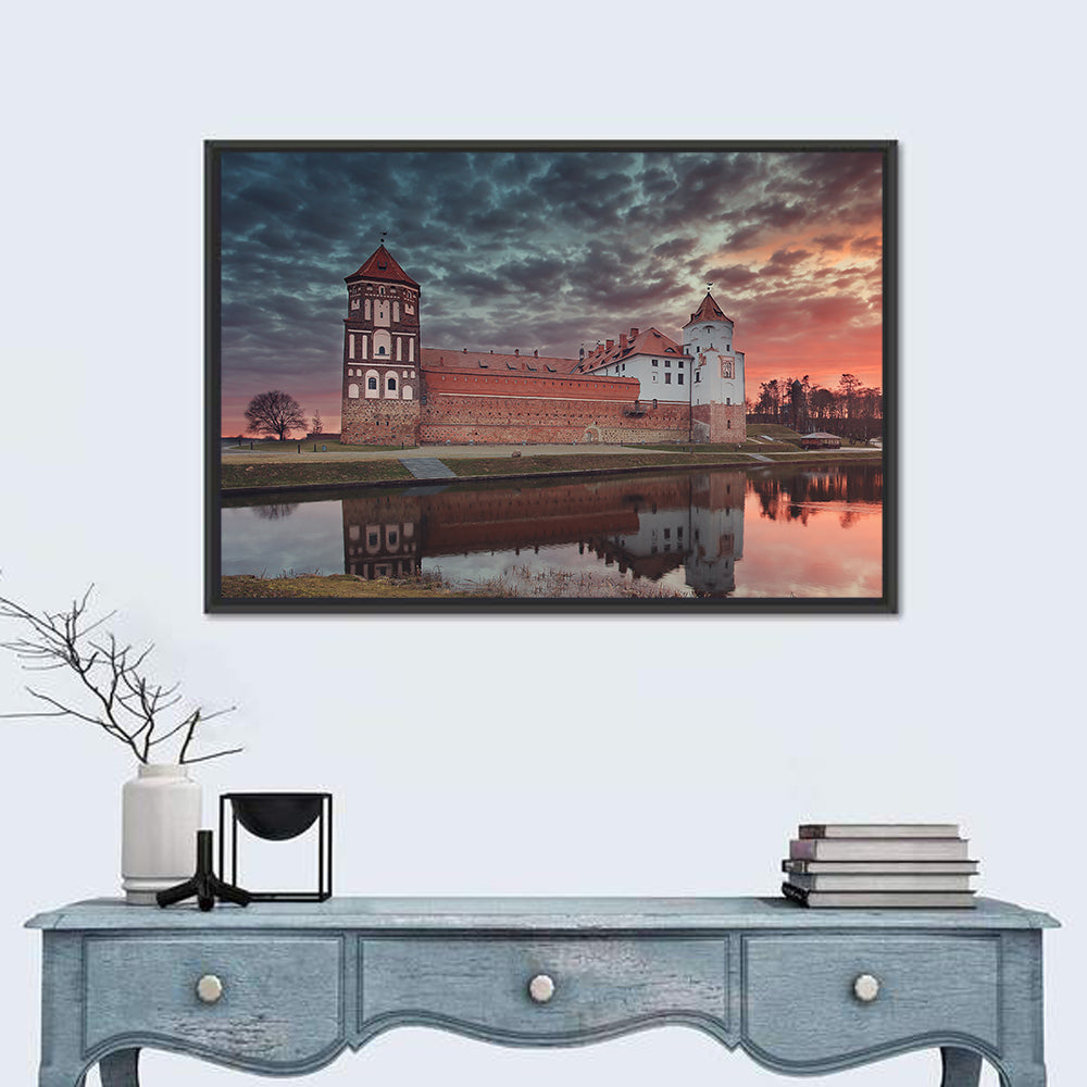 Mir Castle at Dusk Wall Art