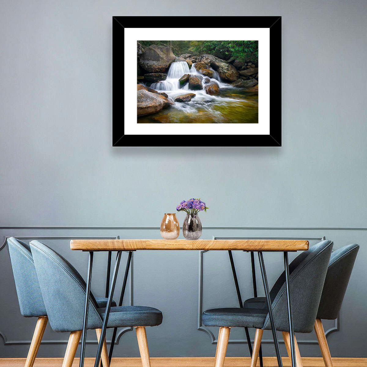 Blue Ridge Mossy Waterfall Wall Art