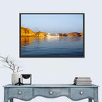 Lake Nasser Cruise Ship at Golden Hour Wall Art