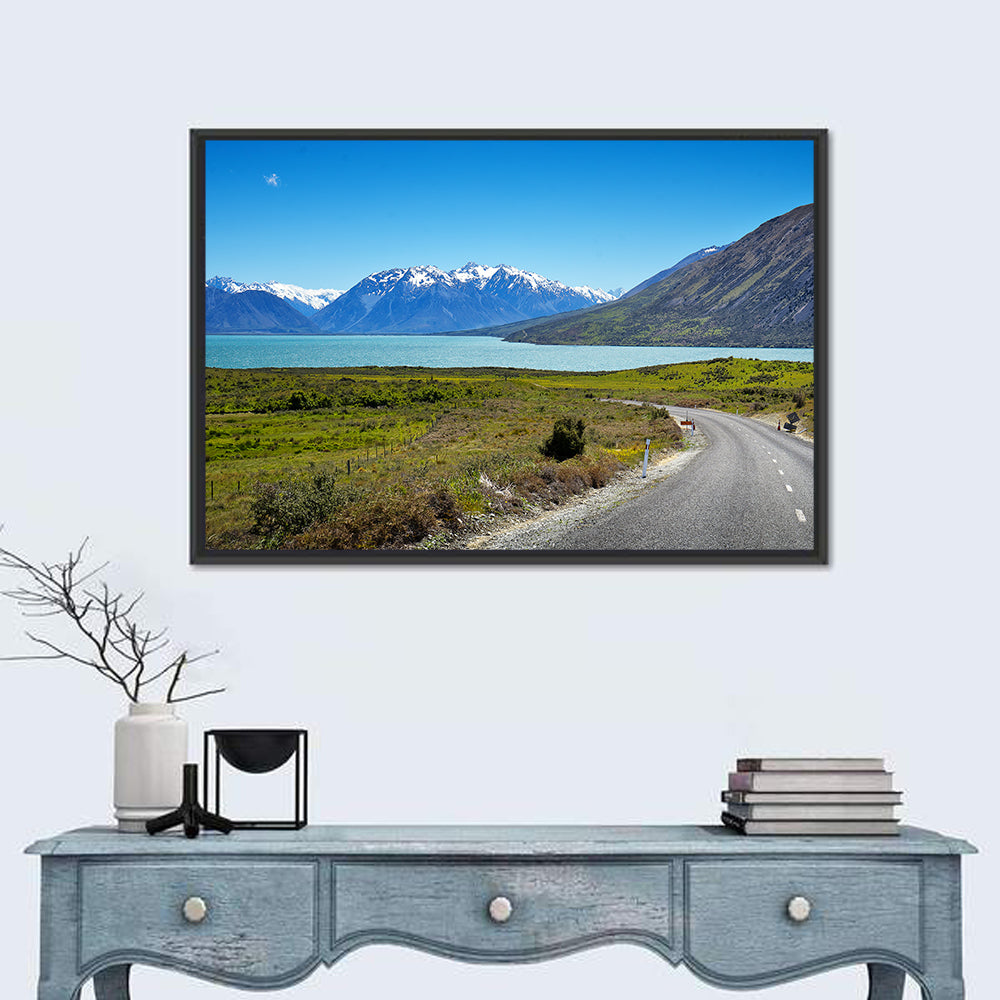 Winding Road at Lake Ohau Wall Art