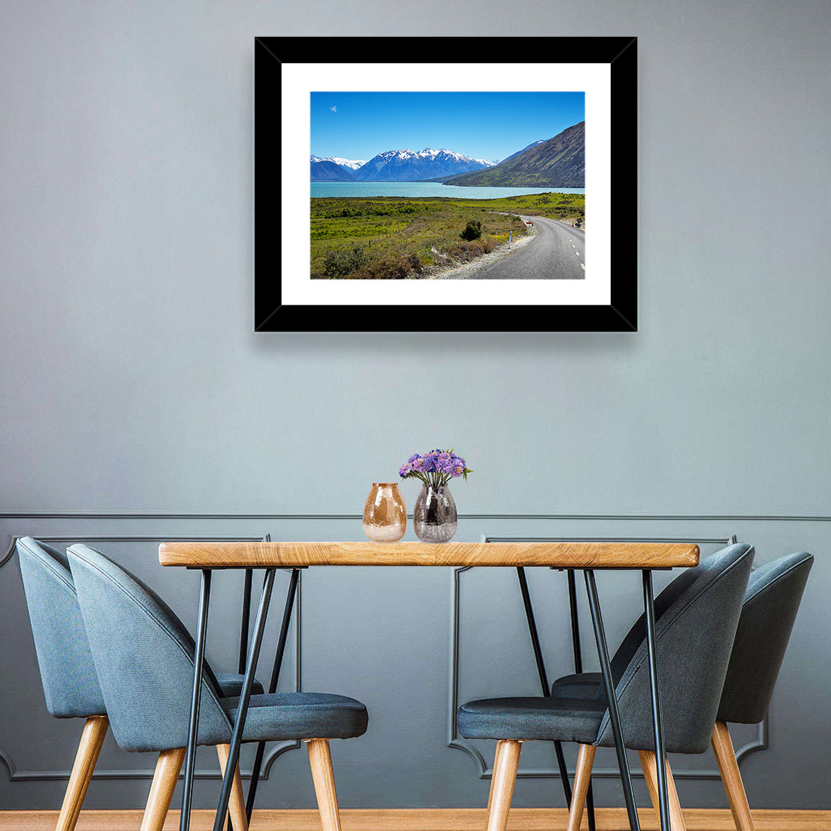 Winding Road at Lake Ohau Wall Art