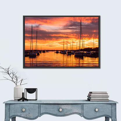 Lake Norman Harbor Sunset Wall Art