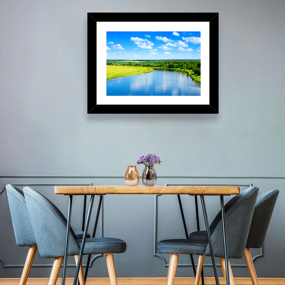Blue River Meadow Wall Art