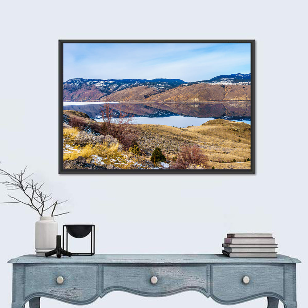 Kamloops Lake Mountain Reflection Wall Art