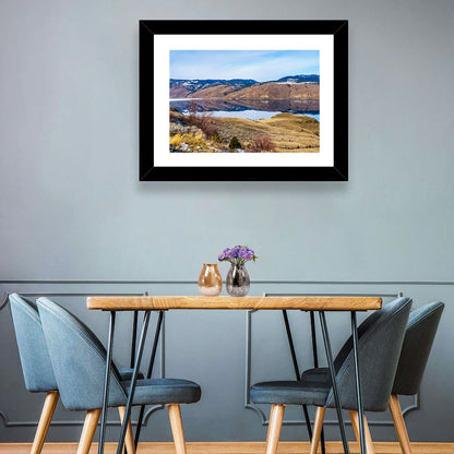 Kamloops Lake Mountain Reflection Wall Art