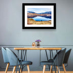Kamloops Lake Sunset with Snow Capped Peaks Wall Art