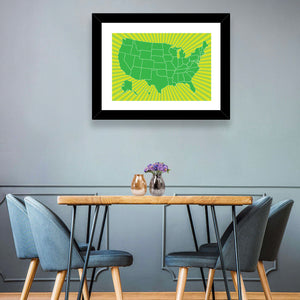 USA Map I Wall Art