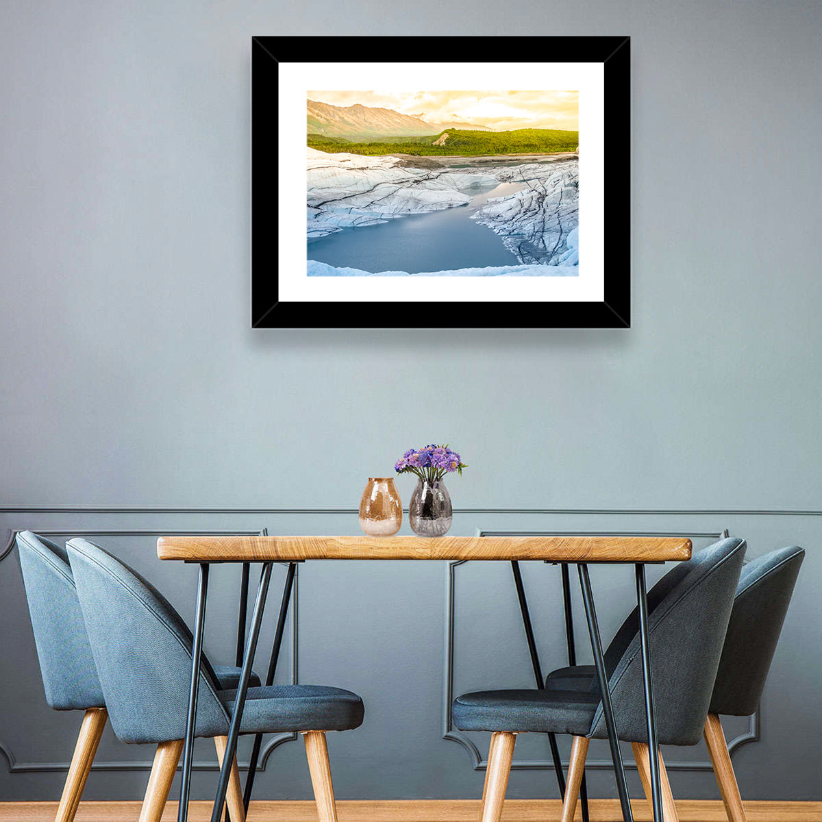 Matanuska Glacier at Sunset Wall Art
