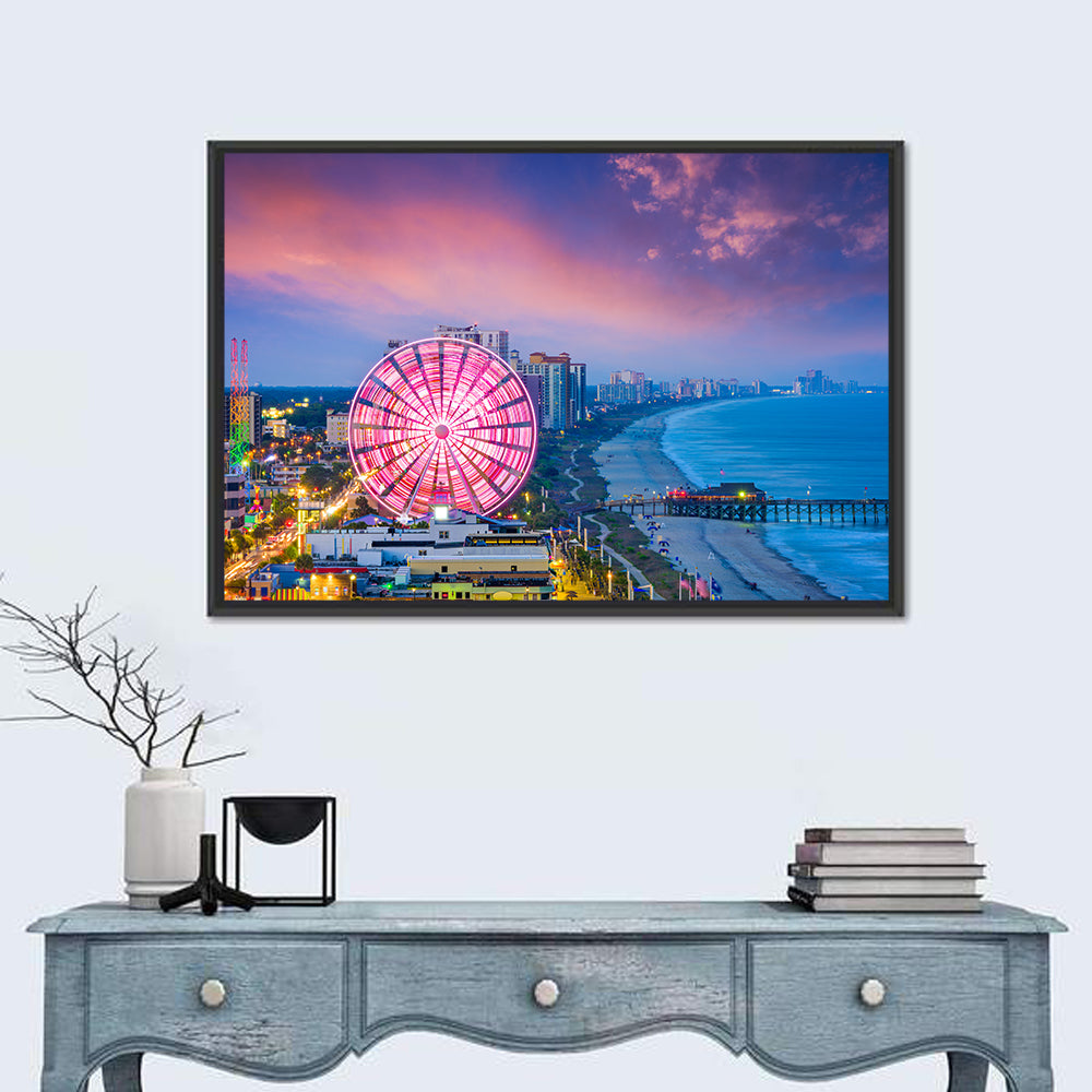 Myrtle Beach Skywheel at Twilight Wall Art