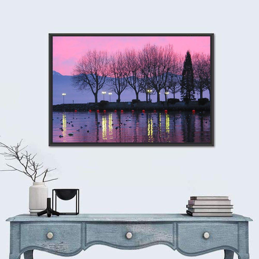Lake Geneva Twilight Wall Art