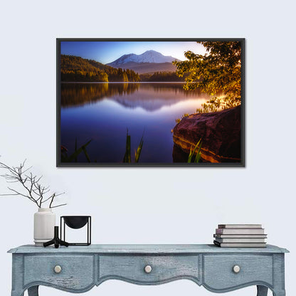 Mt Shasta Reflection at Lake Siskiyou Wall Art
