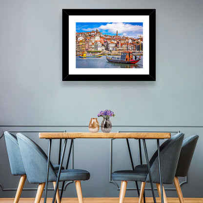 Porto Old Town Douro Riverfront Wall Art