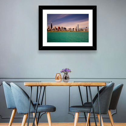 Chicago Skyline Above Lake Michigan Wall Art