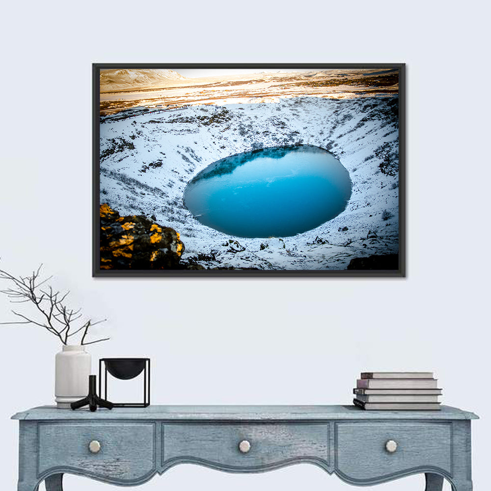 Kerid Crater Lake Wall Art
