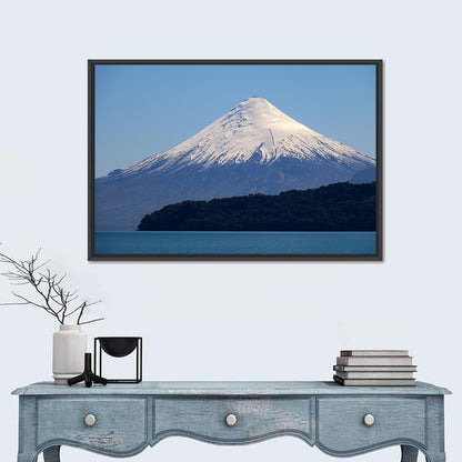 Snow-capped Osorno Volcano Over Lake Wall Art