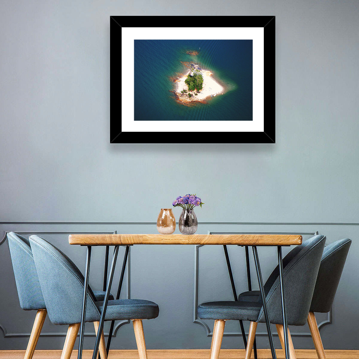 Lake Lanier Island Aerial View Wall Art