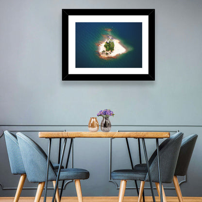 Lake Lanier Island Aerial View Wall Art