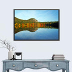 Echo Lake Autumn Reflection Wall Art