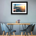 Sunset Sail from Deck Wall Art