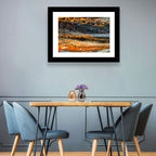 Cosmic River Strata Abstract Pour Wall Art