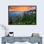 Zhangjiajie Forest at Sunset Wall Art